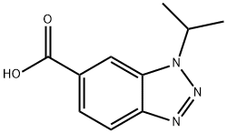 1-ISOPROPYL-1H-1,2,3-BENZOTRIAZOLE-5-CARBOXYLIC ACID Struktur