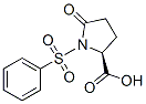 5-oxo-1-(phenylsulphonyl)-L-proline Struktur