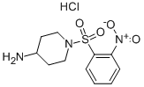 1-(2-NITRO-BENZENESULFONYL)-PIPERIDIN-4-YLAMINE HYDROCHLORIDE Struktur