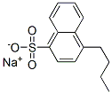 4-Butyl-1-naphthalenesulfonic acid sodium salt Struktur