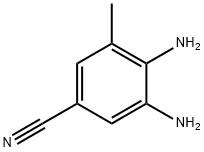 Benzonitrile, 3,4-diamino-5-methyl- (9CI) Struktur