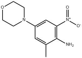 2-METHYL-4-MORPHOLINO-6-NITROANILINE Struktur