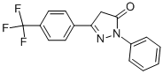 2,4-DIHYDRO-2-PHENYL-5-[4-(TRIFLUOROMETHYL)PHENYL]-3H-PYRAZOL-3-ONE Struktur