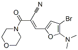 Morpholine,  4-[3-[4-bromo-5-(dimethylamino)-2-furanyl]-2-cyano-1-oxo-2-propenyl]-  (9CI) Struktur