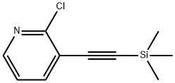 2-CHLORO-3-TRIMETHYLSILANYLETHYNYL-PYRIDINE Struktur