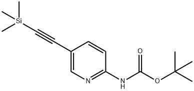 (5-TRIMETHYLSILANYLETHYNYL-PYRIDIN-2-YL)-CARBAMIC ACID TERT-BUTYL ESTER Struktur