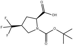 (2S,4S)-N-BOC-4-三氟甲基脯氨酸, 470482-41-8, 結(jié)構(gòu)式