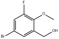 (5-Bromo-3-fluoro-2-methoxyphenyl)methanol Struktur