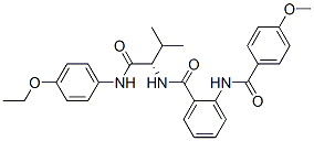 Benzamide, N-[(1S)-1-[[(4-ethoxyphenyl)amino]carbonyl]-2-methylpropyl]-2-[(4-methoxybenzoyl)amino]- (9CI) Struktur