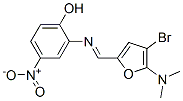 Phenol,  2-[[[4-bromo-5-(dimethylamino)-2-furanyl]methylene]amino]-4-nitro- Struktur