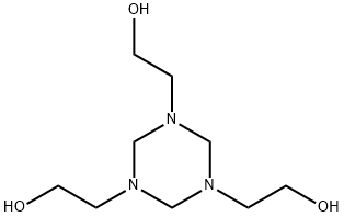 Hexahydro-1,3,5-tris(hydroxyethyl)-s-triazine  Struktur