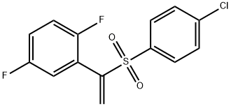 2-(1-(4-chlorophenylsulfonyl)vinyl)-1,4-difluorobenzene Struktur