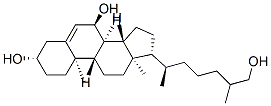 (3S,7S,8S,9S,10R,13R,14S,17R)-17-[(2R)-7-hydroxy-6-methyl-heptan-2-yl]-10,13-dimethyl-2,3,4,7,8,9,11,12,14,15,16,17-dodecahydro-1H-cyclopenta[a]phenanthrene-3,7-diol Struktur