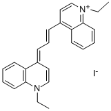 1-Ethyl-4-[3-(1-ethyl-4(1H)-chinolyliden)prop-1-enyl]chinoliniumiodid