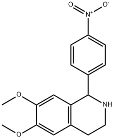 6,7-DIMETHOXY-1-(4-NITRO-PHENYL)-1,2,3,4-TETRAHYDRO-ISOQUINOLINE Struktur