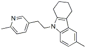 6-Methyl-9-[2-(6-methylpyridin-3-yl)ethyl]-1,2,3,4-tetrahydro-9H-carbazole Struktur