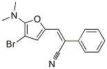 Benzeneacetonitrile,  -alpha--[[4-bromo-5-(dimethylamino)-2-furanyl]methylene]- Struktur