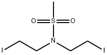 N,N-Bis(2-iodoethyl)methanesulfonamide Struktur