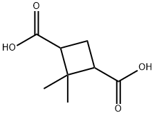 2,2-Dimethylcyclobutane-1,3-dicarboxylic acid Struktur