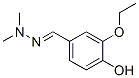 Benzaldehyde, 3-ethoxy-4-hydroxy-, dimethylhydrazone (9CI) Struktur