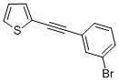 2-[(3-BROMOPHENYL)ETHYNYL] THIOPHENE Struktur