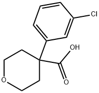 4-(3-chlorophenyl)oxane-4-carboxylic acid Struktur