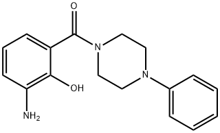 (3-aMino-2-hydroxyphenyl)(4-phenylpiperazin-1-yl)Methanone Struktur