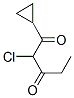 1,3-Pentanedione, 2-chloro-1-cyclopropyl- (9CI) Struktur