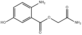 Benzoic acid, 2-amino-5-hydroxy-, 2-amino-2-oxoethyl ester (9CI) Struktur