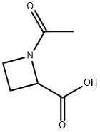 2-Azetidinecarboxylicacid,1-acetyl-(9CI) Struktur