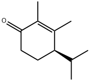 2-Cyclohexen-1-one,2,3-dimethyl-4-(1-methylethyl)-,(4R)-(9CI) Struktur