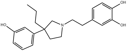 4-[2-[3-(m-Hydroxyphenyl)-3-propyl-1-pyrrolidinyl]ethyl]pyrocatechol Struktur