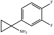 Cyclopropanamine, 1-(3,4-difluorophenyl)- Struktur