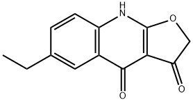 Furo[2,3-b]quinoline-3,4(2H,9H)-dione, 6-ethyl- (9CI) Struktur