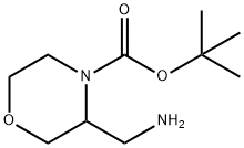 3-AMINOMETHYL-MORPHOLINE-4-CARBOXYLIC ACID TERT-BUTYL ESTER Struktur