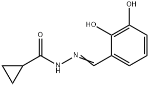 Cyclopropanecarboxylic acid, [(2,3-dihydroxyphenyl)methylene]hydrazide (9CI) Struktur