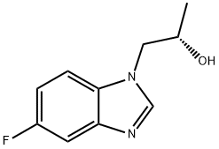 1H-Benzimidazole-1-ethanol,5-fluoro-alpha-methyl-,(alphaS)-(9CI) Struktur