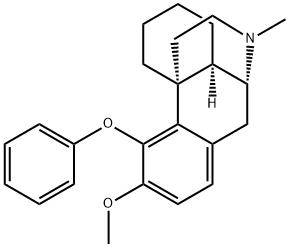 3-Methoxy-17-methyl-4-phenoxymorphinan Struktur