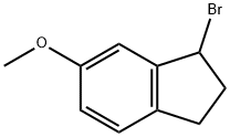 1-BROMO-2,3-DIHYDRO-6-METHOXY-1H-INDENE Struktur