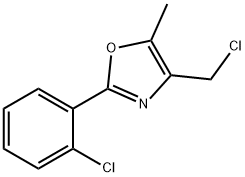 4-(CHLOROMETHYL)-2-(2-CHLOROPHENYL)-5-METHYLOXAZOLE Struktur