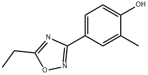 Phenol, 4-(5-ethyl-1,2,4-oxadiazol-3-yl)-2-methyl- (9CI) Struktur