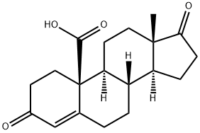 アンドロスタ-4-エン-3,17-ジオン-19-酸 化學(xué)構(gòu)造式