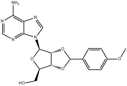 2'-O,3'-O-(4-Methoxybenzylidene)adenosine Struktur