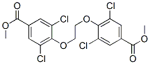 dimethyl 4,4'-[1,2-ethanediylbis(oxy)]bis[3,5-dichlorobenzoate] Struktur