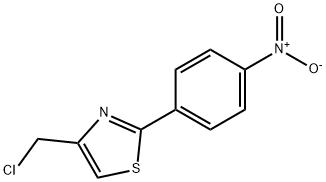 4-(chloromethyl)-2-(4-nitrophenyl)-1,3-thiazole Struktur