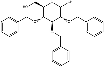 2,3,4-Tri-O-benzyl-D-glucopyranose Struktur