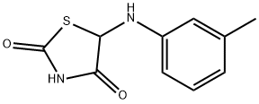 2,4-Thiazolidinedione, 5-[(3-methylphenyl)amino]- (9CI) Struktur