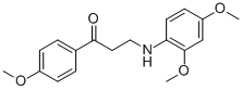 3-(2,4-DIMETHOXYANILINO)-1-(4-METHOXYPHENYL)-1-PROPANONE Struktur