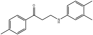 3-(3,4-DIMETHYLANILINO)-1-(4-METHYLPHENYL)-1-PROPANONE Struktur