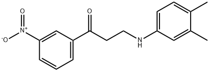 3-(3,4-DIMETHYLANILINO)-1-(3-NITROPHENYL)-1-PROPANONE Struktur